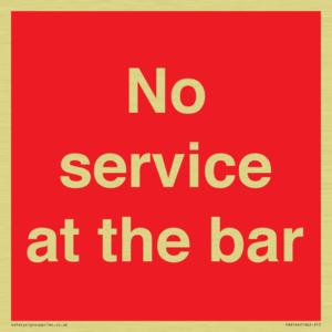 No service at the bar